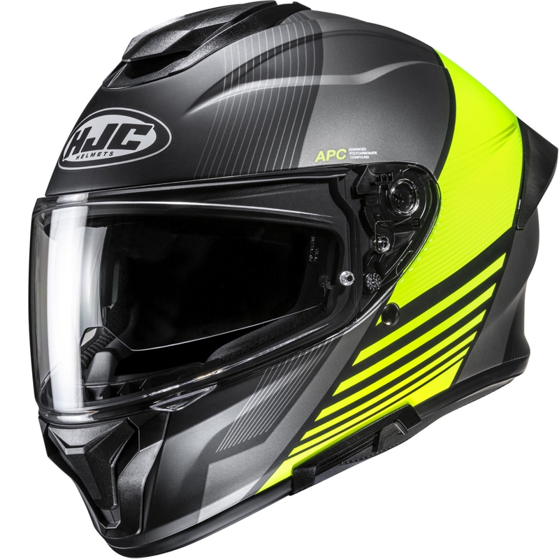 Integrální helma na motorku HJC C71 Morix MC3HSF černo-šedo-fluo žlutá