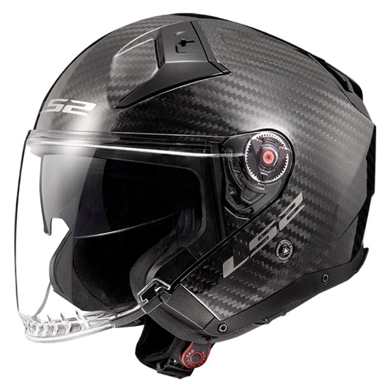 Otevřená přilba na motorku LS2 OF603 Infinity II Carbon-06 černá lesklá
