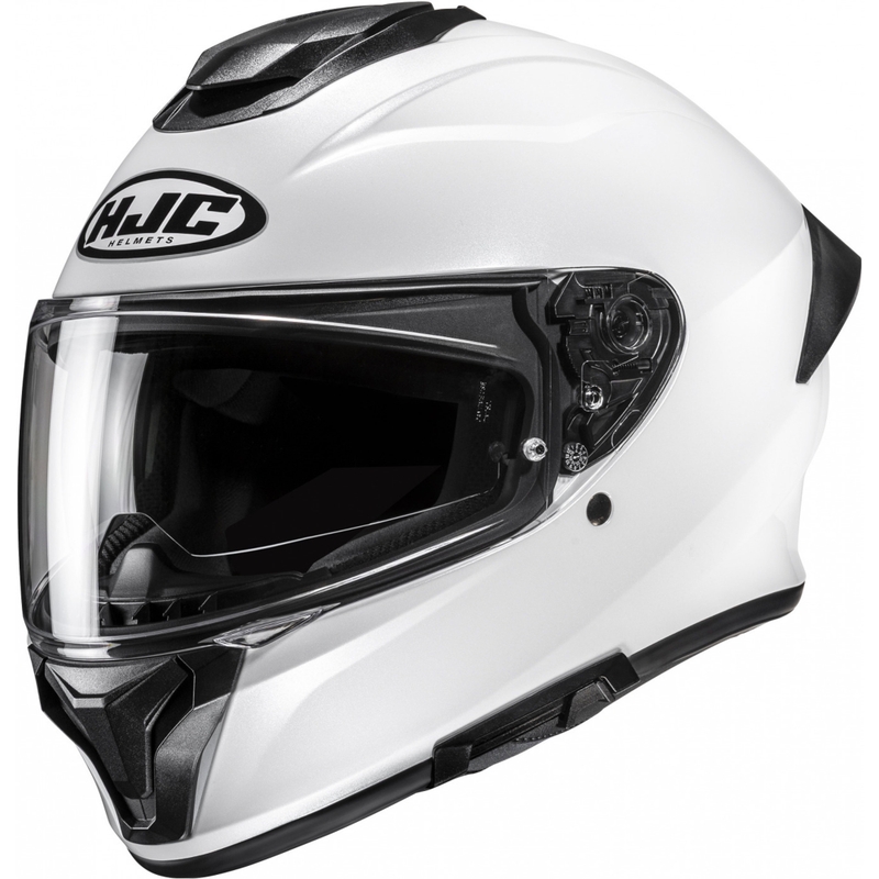 Integrální helma na motorku HJC C71 Solid perleťově bílá