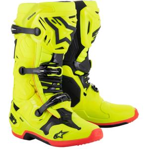 Boty na motorku Alpinestars Tech 10 žlutá fluo-černo-červené fluo