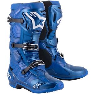 Boty na motorku Alpinestars Tech 10 modro-černo-bílé