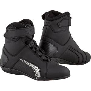Dámské boty na motorku Kore Velcro 2.0 černo-bílé
