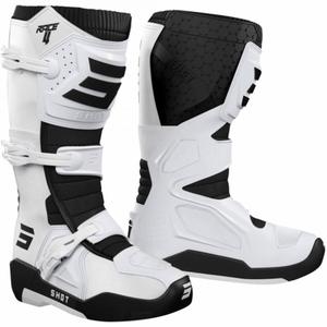 Boty na motorku Shot Race 4 bílé