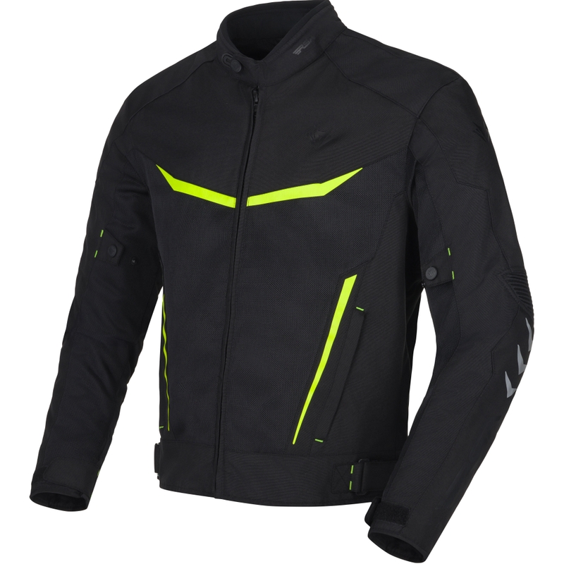 Bunda na motorku RSA Runway černo-fluo žlutá