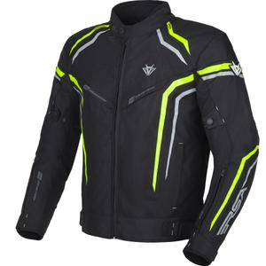 Bunda na motorku RSA Compact 2 černo-šedo-fluo žlutá