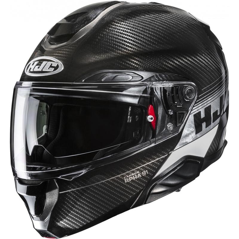 Výklopná helma na motorku HJC RPHA 91 CARBON Elig MC5 černo-šedá