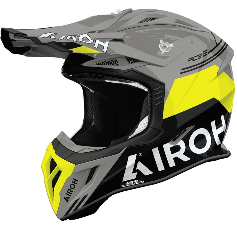 Motokrosová helma Airoh Aviator ACE 2 Fury lesklá žlutá