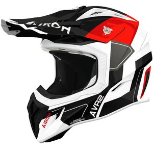 Motokrosová helma Airoh Aviator ACE 2 Shield lesklá červená