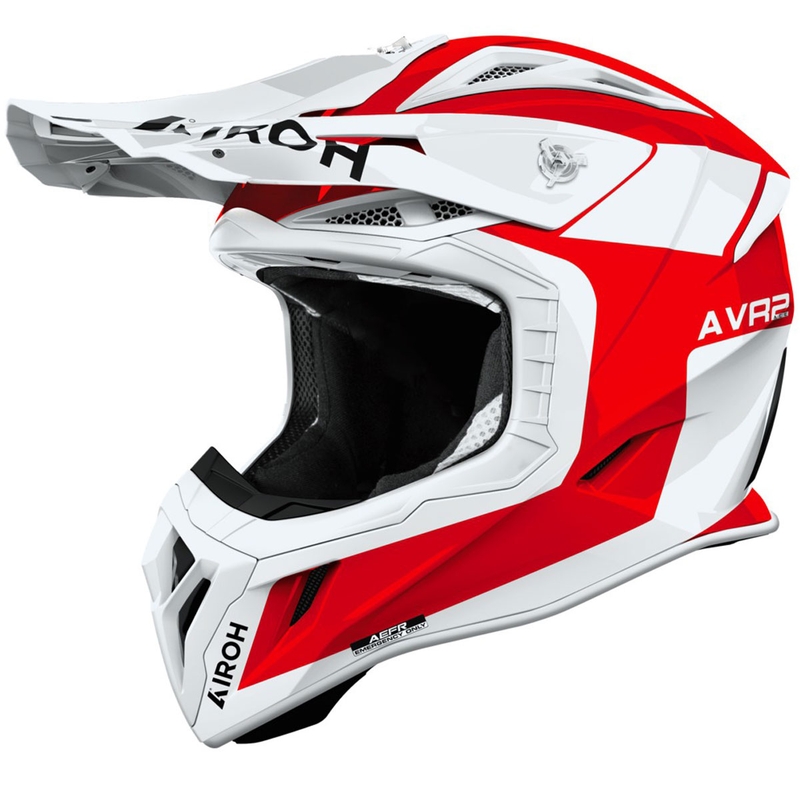 Motokrosová helma Airoh Aviator ACE 2 Iron lesklá červená