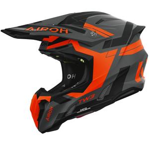 Motokrosová helma Airoh Twist 3 Dynasty matná fluo oranžová