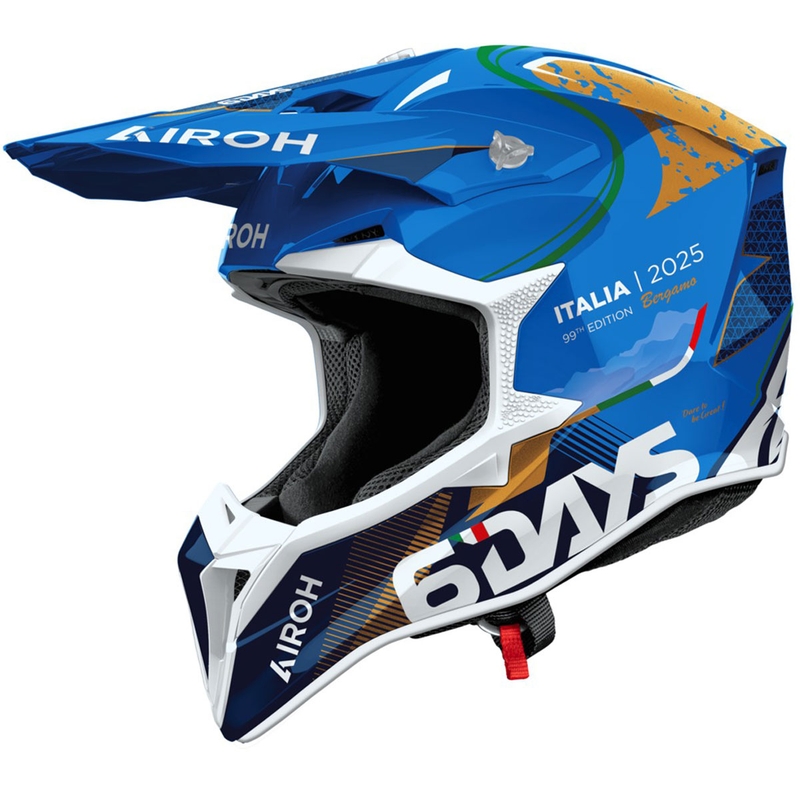 Motokrosová helma Airoh Wraaap 6DAYS ® ITALY lesklá