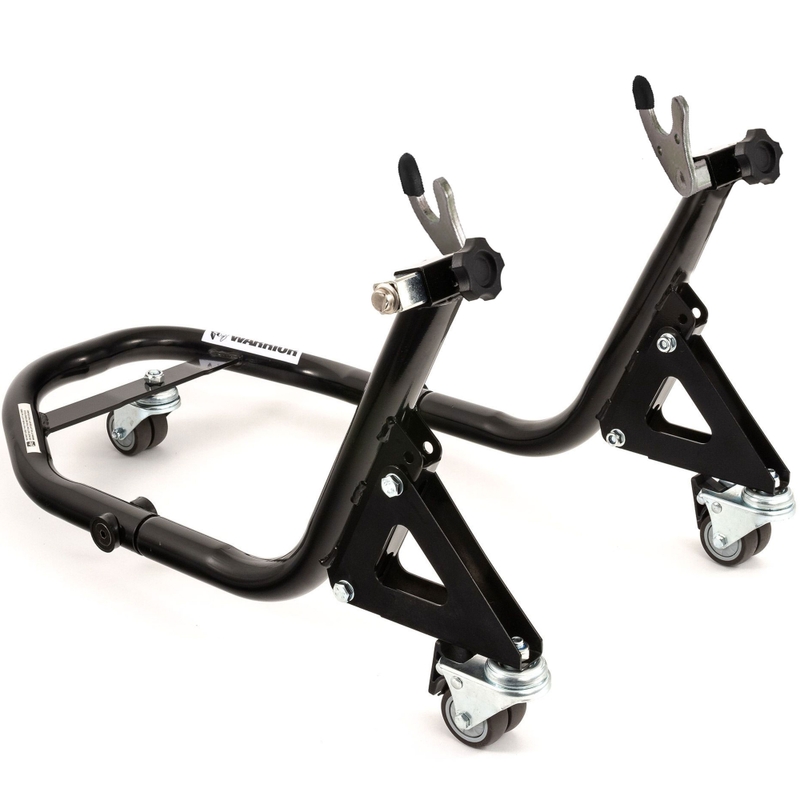 Zadní pojízdný moto stojan s vidličkami pro rolny R-TOOL
