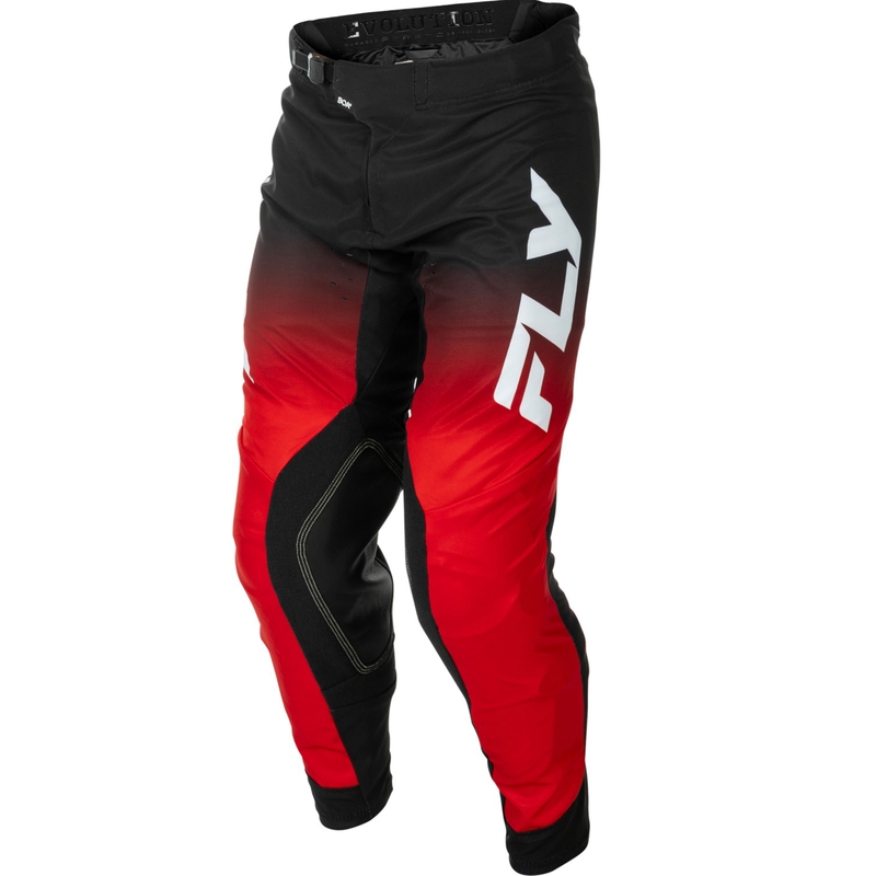 Motokrosové kalhoty FLY Racing Evolution červeno-černo-bílé