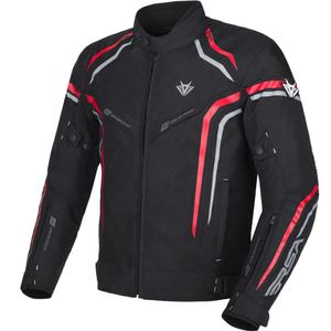 Bunda na motorku RSA Compact 2 černo-šedo-červená