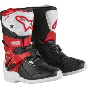 Dětské boty na motorku Alpinestars Tech 3S Kids černo-bílo-červené