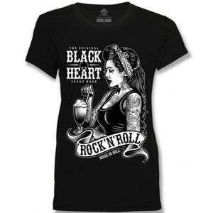 Dámské triko Black Heart Pin Up Shake černé