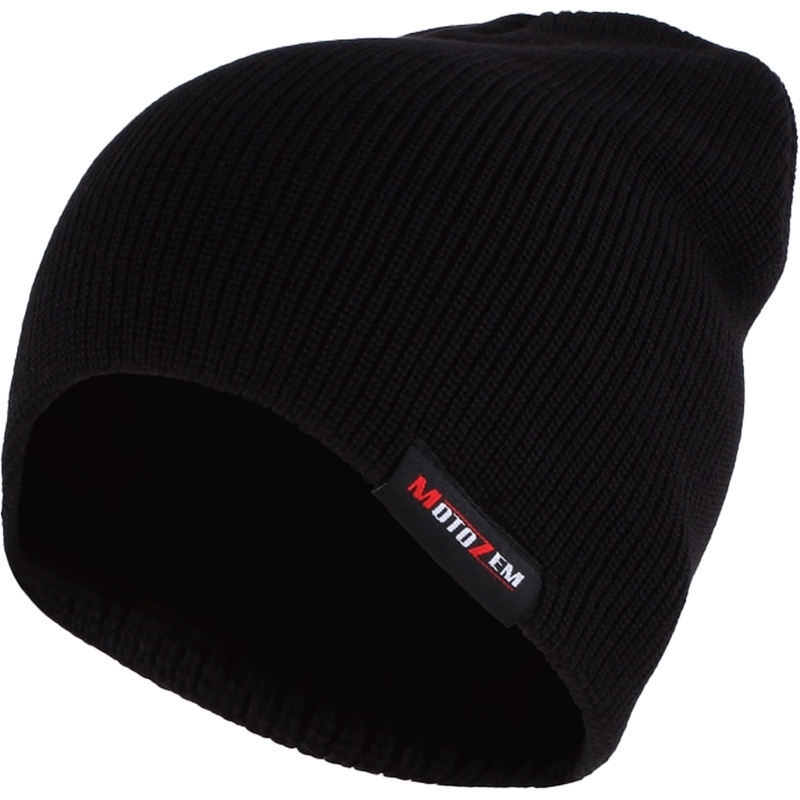 Zimní čepice MotoZem Basic černá