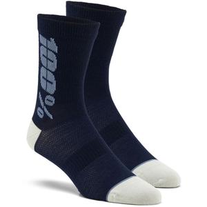 Ponožky 100% - USA Rythym Merino Wool modré