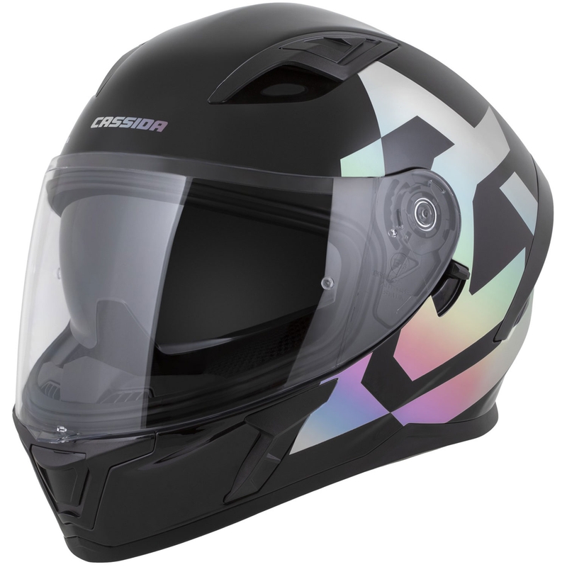 Integrální helma na motorku Cassida Orbit Grind Absolut černo-holografická
