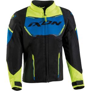 Dětská bunda na motorku IXON Striker Air černo-modro-žlutá