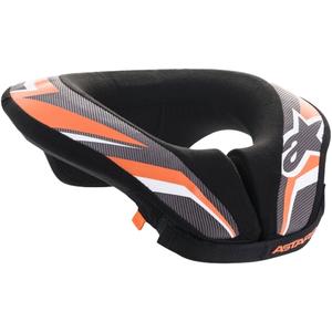 Dětský chránič krku Alpinestars Sequence Youth černo-bílo-oranžový