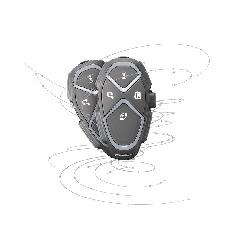 Bluetooth handsfree CellularLine Interphone Avant - Twin Pack