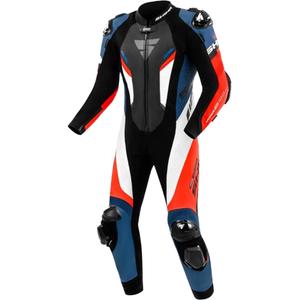 Kožená kombinéza na motorku Shima Hyper-RS černo-červeno-modro-bílá