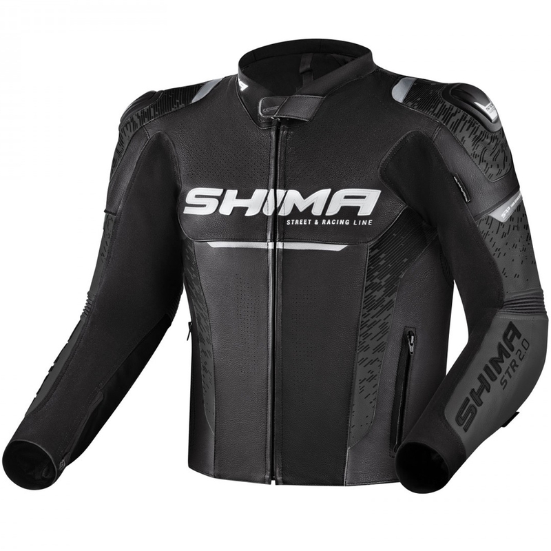 Bunda na motorku Shima STR 2.0 černo-šedá