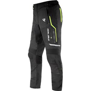 Kalhoty na motorku Street Racer Flex EVO černo-fluo žluté