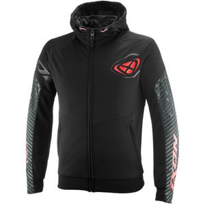 Mikina na motorku IXON Touchdown Air černo-fluo červená