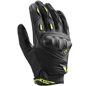 Rukavice na motorku IXON Rise Air 2 černo-fluo žluté