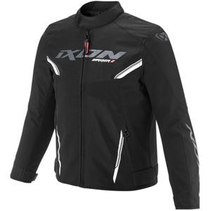 Dětská bunda na motorku IXON Striker 2 černo-bílá
