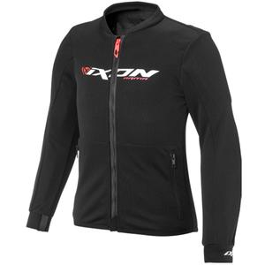 Dětská bunda na motorku IXON Arma černo-bílo-fluo červená