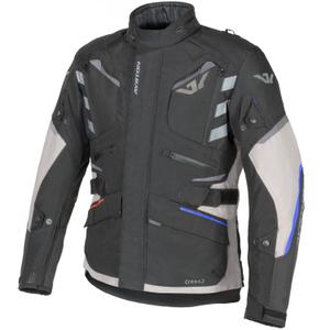 Bunda na motorku Ayrton Trail bílo-černo-červeno-modro-šedá