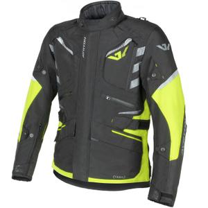 Bunda na motorku Ayrton Trail černo-fluo žluto-šedá