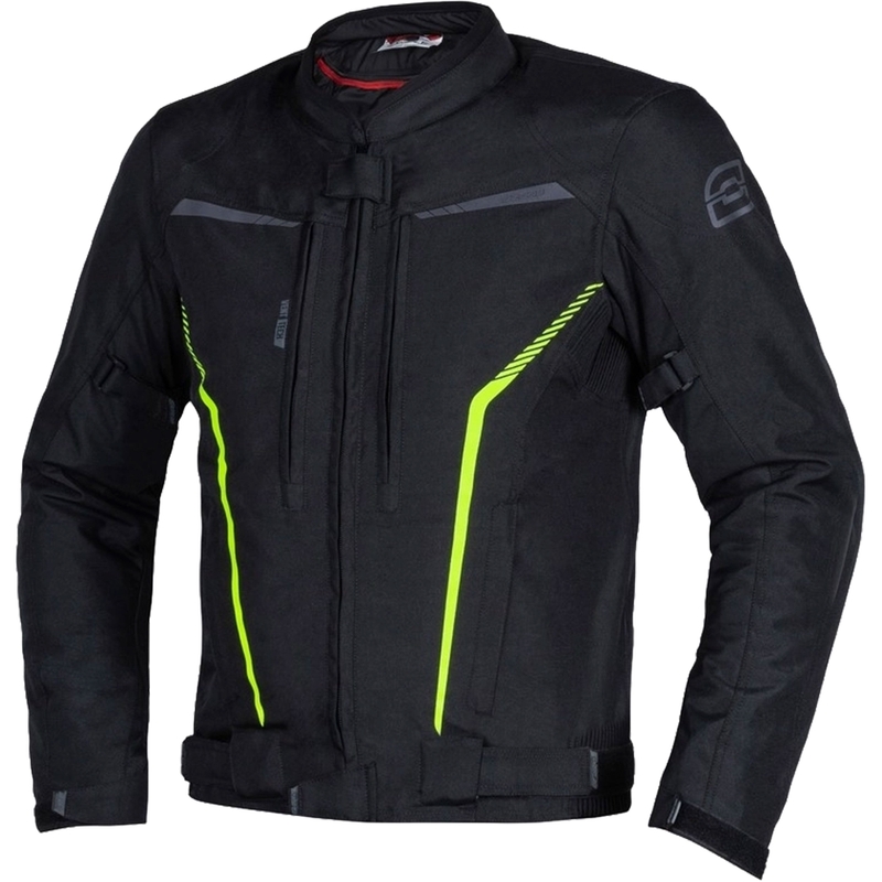 Bunda na motorku Ozone Delta IV černo-fluo žlutá