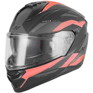 Integrální helma na motorku NOX N304-S REVO matná černo-červená