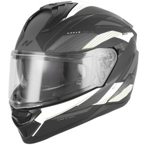 Integrální helma na motorku NOX N304-S REVO matná černo-bílá