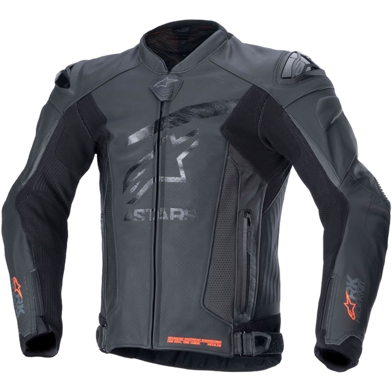 Kožená bunda na motorku Alpinestars GP Plus R 4 Rideknit černo-černá