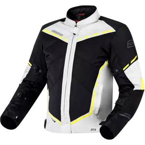 Moto bunda Ozone Jet II šedo-černo-fluo žlutá výprodej
