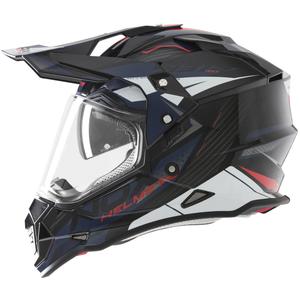 Enduro helma na motorku NOX N312 Track modro-červená
