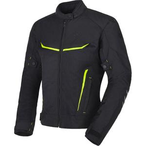 Dámská bunda na motorku RSA Runway černo-fluo žlutá