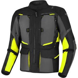 Bunda na motorku Shima Hero 2.0 černo-šedo-fluo žlutá