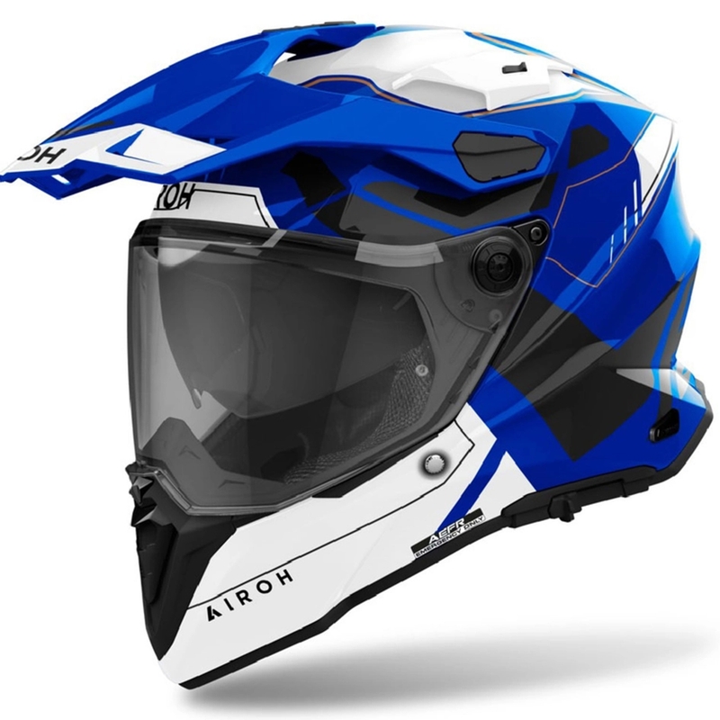 Enduro helma Airoh Commander 2 Reveal lesklá modrá