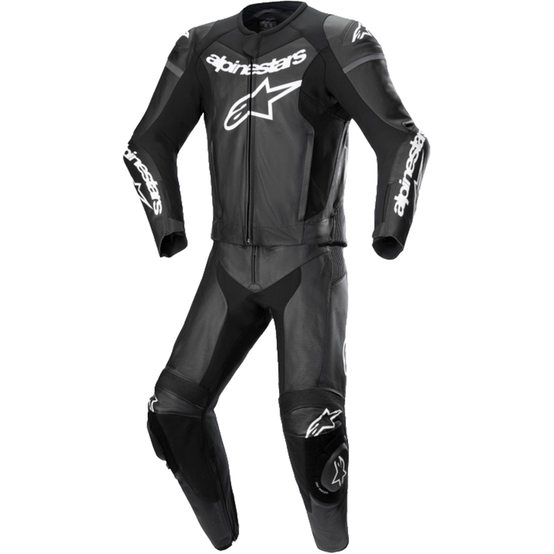 Kožená dvoudílná kombinéza Alpinestars GP Force Lurv černo-bílá