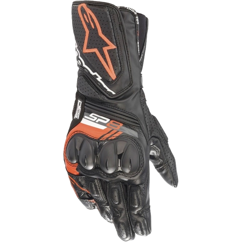 Rukavice na motorku Alpinestars SP-8 černo-fluo červené