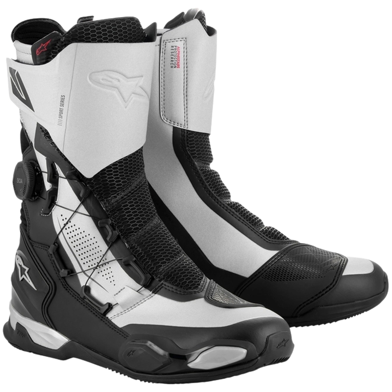Boty na motorku Alpinestars SP-X BOA černo-stříbrné
