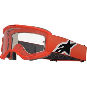 Motokrosové brýle Alpinestars Vision 5 Corp oranžové s čirým zorníkem