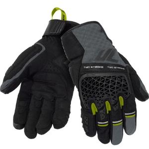Rukavice na motorku Seventy Degrees SD-N60 Two Stroke černo-šedo-fluo žluté