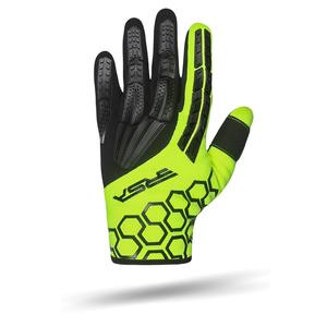 Rukavice na motorku RSA MX EVO černo-fluo žluté